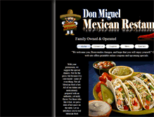 Tablet Screenshot of donmiguelrestaurant.com